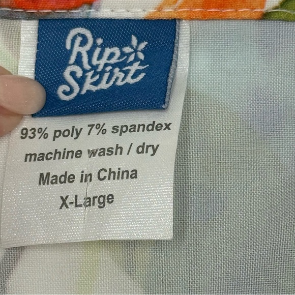 RipSkirt Hawaii Wrap Skirt Length 3 Wildflower Watercolor XL Multicolor - Picture 9 of 9